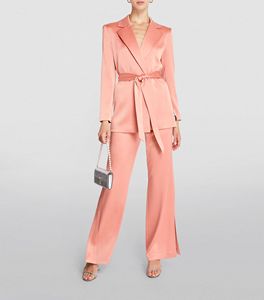 2025 nuevo último diseño Color liso Rosa Color terciopelo Material Zip Fly pantalones de pierna ancha para mujer - Product Image 2