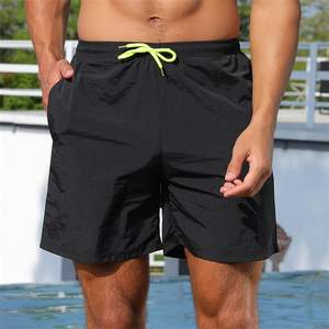 เซิร์ฟบอร์ดของผู้ชายผ้าโพลีเอสเตอร์รีไซเคิลลายตามที่กำหนดโลโก้ชุดว่ายน้ำป้องกันรังสียูวีกันน้ำ - Product Image 2