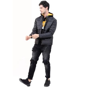 แจ็กเก็ตทรงปลาปักเป้าสำหรับผู้ชายเสื้อแจ็คเก็ตฤดูหนาวแบบลำลองพิมพ์ลายโลโก้ได้ตามต้องการ - Product Image 2