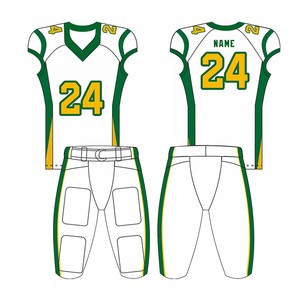 Camiseta de práctica de fútbol americano juvenil de malla de sarga de aparejos personalizados, uniforme de fútbol americano por sublimación para hombres - Product Image 4