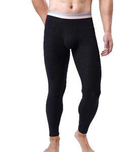 Sous-vêtements thermiques en coton pour hommes, respirants, longs johns, couche de base, collants fins, leggings, pantalons - Product Image 1