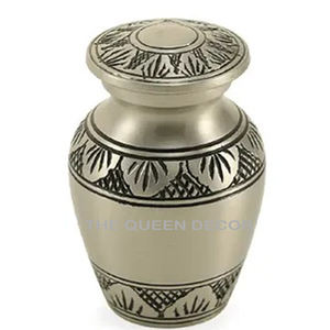 Urnes de crémation design antique Fournitures funéraires Urne de cendres en métal Fabricants d'urnes de crémation modernes Domtop - Product Image 3