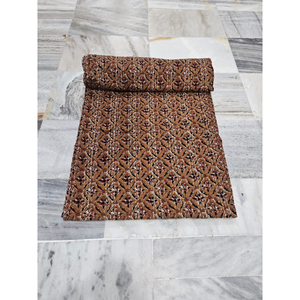 Thevintageartcraft - Cubrecama Acolchado de Algodón Kantha Vintage Hecho a Mano en India, con Estampado Bagru, Ropa Usada de Verano - Product Image 1