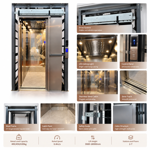 Ascensor Hidráulico Económico <span class=keywords><strong>para</strong></span> Interiores/Exteriores, Elevadores Residenciales <span class=keywords><strong>para</strong></span> <span class=keywords><strong>Casas</strong></span> Privadas, Villas y Apartamentos, 220-240v - Product Image 2