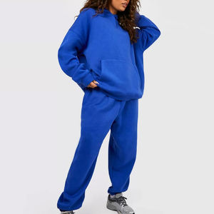 Nuevo diseño premium Logotipo personalizado Señoras Jogger 2 piezas Ropa de fitness Chándal Trajes Jogging Traje deportivo Chándal de mujer - Product Image 2