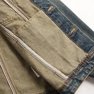 Nueva chaqueta de hombre de diseño personalizado 2025, chaqueta de mezclilla rasgada para hombre personalizada para hombre, chaqueta de mezclilla con logotipo y diseño personalizado de gran tamaño para hombre - Product Image 5