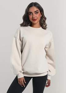 Paquete de sudaderas de gran tamaño para mujer, sudaderas con capucha, Tops de manga larga, ropa de otoño e invierno, cuello redondo, trajes acogedores, jersey de moda - Product Image 4