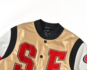 Chaquetas Unisex Lisas Personalizadas para Bordar, Chaqueta Universitaria de Béisbol para Hombre, Chaqueta Bomber Personalizada - Product Image 2