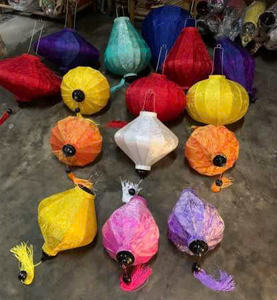 HOI AN LINTERNA DE SEDA PINTADA LINTERNA DE SEDA TRADICIONAL PARA DECORACIÓN TET VACACIONES-CARYLN - Product Image 3