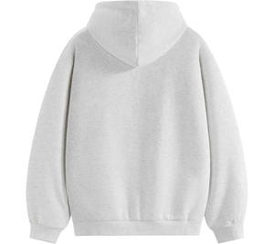 เสื้อฮู้ดผู้ชายผ้าฟลีซเรียบ 100% ผ้าฝ้าย สำหรับฤดูหนาว สวมใส่สบาย มีกระเป๋า ระบายอากาศได้ดี แห้งเร็ว น้ำหนัก 450 กรัม ขั้นต่ำสั่งซื้อ 2 ชิ้น สีตามสั่ง รับผลิตแบบ OEM - Product Image 2