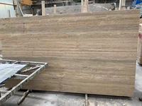 Piedra natural de la pared pulida Italia plata gris mármol travertino azulejo pavimento, Italia plata travertino gris losas