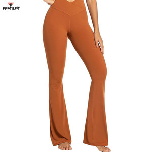 Nuevo diseño, precio barato, pantalones acampanados, Pantalones de mujer de alta calidad, pantalones de calle, Pantalones de mujer ajustados - Product Image 6