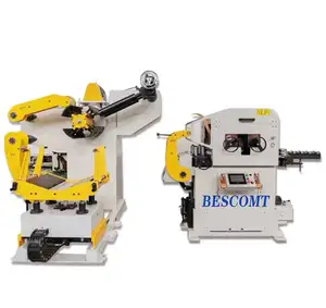 Yüksek hassasiyetli otomatik besleme sistemi Uncoiler Decolier düzleştirici besleyici CNC ile Metal sac otomatik besleyici