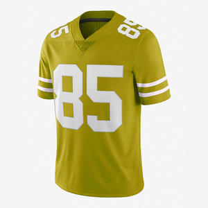 Custom American Football Practice Jersey Red <b>Mesh</b> V Neck Short Sleeve Breathable Anti-Bacterial Lightweight High Quality Custom - Product Image 1