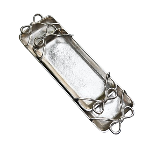 Bandeja de servicio de forma ovalada de gran oferta moderna Vintage Premium, acabado de esmalte medio sólido blanco para decoración del hogar y uso en la cocina - Product Image 6