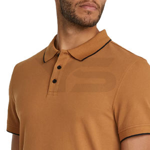Polo de verano de marca personalizada para hombre, nueva moda informal, transpirable, de algodón, manga corta, jersey liso, camiseta sólida de talla grande - Product Image 4