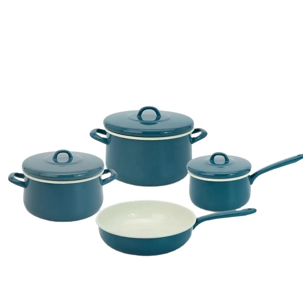 Custom Acceptable Enamelware Set Hot Casserole Cookware Set