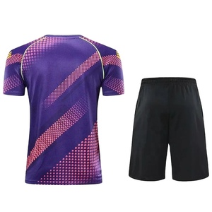 Meilleures ventes Uniformes de badminton Maillot de badminton à manches courtes et ensemble d'uniformes courts Nouveau design Uniforme de badminton pour hommes - Product Image 3