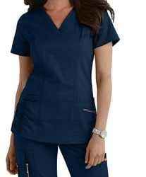 2023 uniformes de Hospital más vendidos médicos transpirables Scrubs enfermera manga corta nuevo Color Scrub traje para mujeres enfermería Scrub Set - Product Image 3