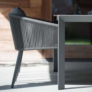 Modern <b>Rattan</b> <b>Outdoor</b> Dining Table Set Rope <b>Chairs</b> | Eco-Friendly UV-Resistant PE <b>Rattan</b> for Living Room Hotel Use | Horticlub - Product Image 2