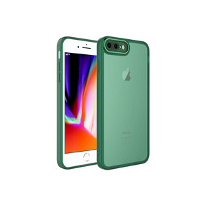 Coque en silicone transparente vert foncé pour iPhone 7 Plus, protection de l'appareil photo, coque de téléphone portable - Product Image 1