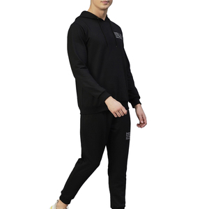 ชุดกีฬาฤดูหนาวแบบลำลองสำหรับผู้ชายชุดวอร์มผ้าฟลีซสีพื้นมีฮู้ดพิมพ์โลโก้ได้ตามต้องการ - Product Image 2