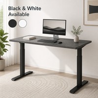 Escritorio Eléctrico de Altura Ajustable de 2 Etapas con Doble Motor Oculto, Mesa Ergonómica para Trabajar de Pie o Sentado, Estación de Trabajo de Oficina, Escritorio para Computadora