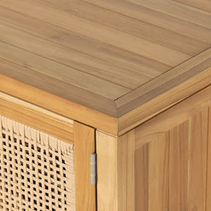 Buffet d'extérieur 72 en bois de teck et canne tissée - Product Image 6