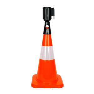 กรวยจราจร PVC สะท้อนแสง 10 ชิ้น ขนาด 50 ซม. สำหรับถนนและความปลอดภัยจราจร - Product Image 6