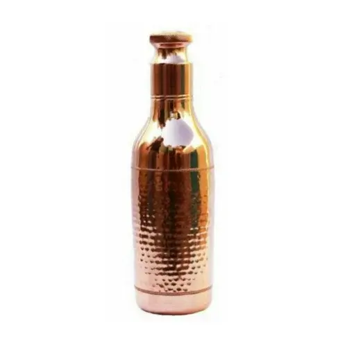 Venta caliente botella de agua de cobre en forma de vino para cualquier barra al por mayor botella ecológica para cualquier uso disponible a precio al por mayor