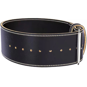 Ceinture en cuir d'acier pour la musculation et l'haltérophilie, entraînements en salle de sport et accessoires d'entraînement avec barre, équipement de fitness - Product Image 2