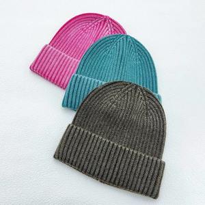 Gorro de punto lavado Retro para hombre y mujer, gorros impermeables simples a la moda para Otoño Invierno, gorro Vintage sólido, gorro - Product Image 5