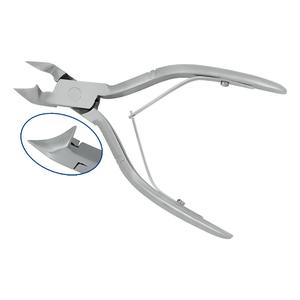 Lame incurvée Poussoir à cuticules Matériau en acier Coupeur incarné Pinces à ongles avec poignée imprimée pour les orteils Soin des ongles Barrel Spring 7 - Product Image 2