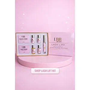 Kit de rehaussement de cils avec gel, crème, baume et liquide pour sourcils - Product Image 1