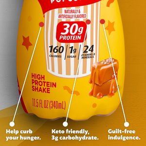 Premier <b>Protein</b> Shake, LIMITED EDITION Salted Caramel Popcorn, 30g <b>Protein</b>, 11.5 fl oz, 12 Pack - Product Image 6