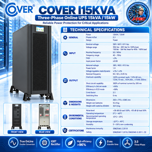 UPS Trifase Online SAI 15KVA / 15000W a Torre a Doppia Conversione con 80 Batterie Interne da 9Ah - Product Image 1