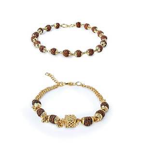 Rakhi para hermanos Rudraksha Rudraksh diseño Rakhi hilo con Roli Chawal Raksha Bandhan regalo tu hermano Bhaiya Bhabhi Bhai - Product Image 5