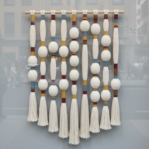 Meilleure vente : Rideau de séparation en coton tissé style scandinave, décoration d'ambiance, grand rideau à franges longues, art, intimité, EH2601007 - Product Image 6