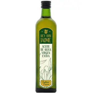 Huile d'olive extra vierge pressée à froid de catégorie espagnole supérieure Emballage en verre de qualité supérieure 100 Origine naturelle d'Espagne pour la cuisine