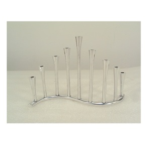 อลูมิเนียมคุณภาพดีเยี่ยม Menorah เชิงเทียนเชิงเทียนต้นไม้บนโต๊ะและตกแต่งบ้านในร่มสําหรับคริสต์มาส - Product Image 6