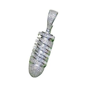 Pendentif pistolet entièrement serti de diamants Moissanite, style Hip Hop, clarté VVS, excellente taille, bijoux personnalisés scintillants, cadeau pour homme - Product Image 1