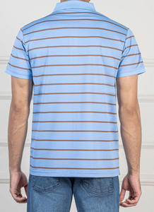 Chemises décontractées pour hommes de haute qualité 220 g/m², col montant uni, manches courtes, écologiques, respirantes, séchage rapide, polyester/coton - Product Image 5