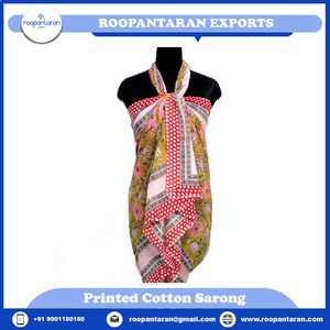 Ropa deportiva de una pieza para mujer de último diseño, pareo envolvente de playa de maternidad, algodón estampado a mano al mejor precio - Product Image 6