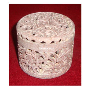 Nuevo joyero redondo de diseño tallado de esteatita Natural de alta calidad hecho a mano más vendido para almacenamiento y regalo de frutas secas - Product Image 1