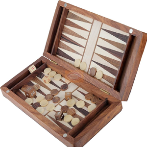 Unique Wood Backgammon Board <strong>Game</strong> Indoor <strong>Set</strong> for Adults and Kids Classic Strategy <strong>Game</strong> <strong>Set</strong> With <strong>Playing</strong> Pieces Wholesale Price - Product Image 3