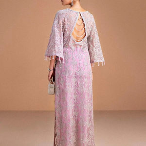 Lehenga Choli classique en mousseline de soie brodée avec des embellissements faits à la main, tenue de fête Anarkali pour femmes, tenue formelle festive - Product Image 1