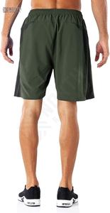 Oem Custom Men's Casual Gym Shorts <b>Black</b> Polyester Print Pattern Plain Dyed Breathable Quick Dry Mid Drawstring Closure Fitness - Product Image 3