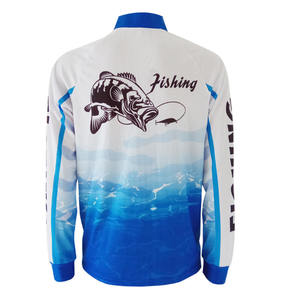 เสื้อเจอร์ซีย์ใส่ตกปลาของผู้ชายเสื้อใส่ตกปลาผ้าคอตตอนโพลีเอสเตอร์สำหรับฤดูร้อนแห้งเร็วออกแบบได้ตามต้องการ - Product Image 2