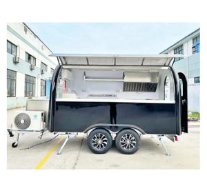 Remolque Móvil Retro Personalizado para Comida Rápida, Mini Food Truck para Venta de Comida o como Cafetería en Estados Unidos - Product Image 1