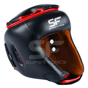 อุปกรณ์ป้องกันศีรษะทำจาก PU พร้อมการเย็บที่ทนทานสำหรับคิกบ็อกซิ่งคาราเต้มวยและการฝึก MMA แบบเต็มศีรษะ - Product Image 5